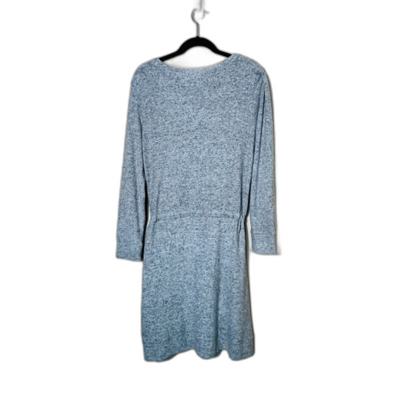 NWT Soft Surroundings Dress Large Easy Living Drawstring Waist Gray Soft Cozy - Picture 2 of 6